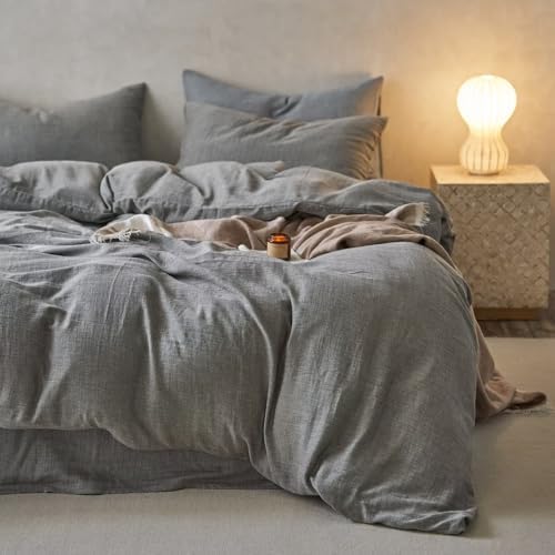 BuLuTu 100 Cotton Muslin Duvet Cover Set Twin Size