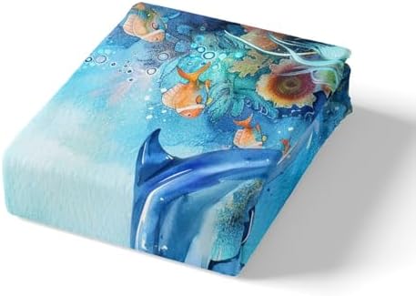 Feelyou Dolphin Bedding Set King Size Duvet Cover