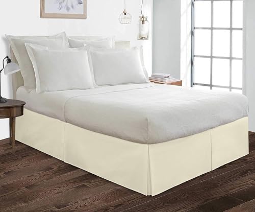 Cotton Delight Queen Bed Skirt 12 Drop Ivory Solid