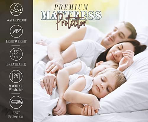 Elegant Comfort Premium Terry-Cotton Mattress Protector Twin White 39x80