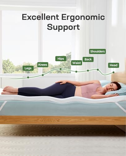 Marsail 3 Inch Gel Memory Foam Mattress Topper Twin XL