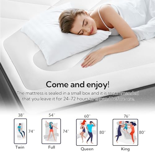 Maxzzz Full Mattress Pad with Pillow Top White