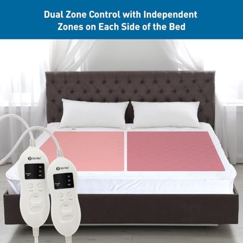 BodyMed Heated Mattress Pad with Skirt Queen Size