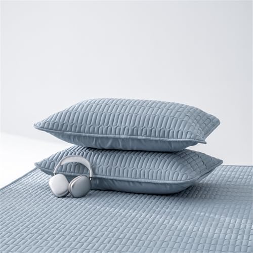 BYHIP Mattress Protector Breathable Soft Cover with Deep Pocket Blue Full