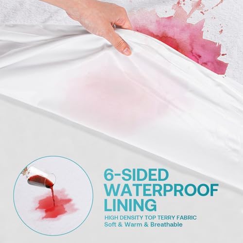 WINKAURA King Waterproof Mattress Encasement 76x80 1