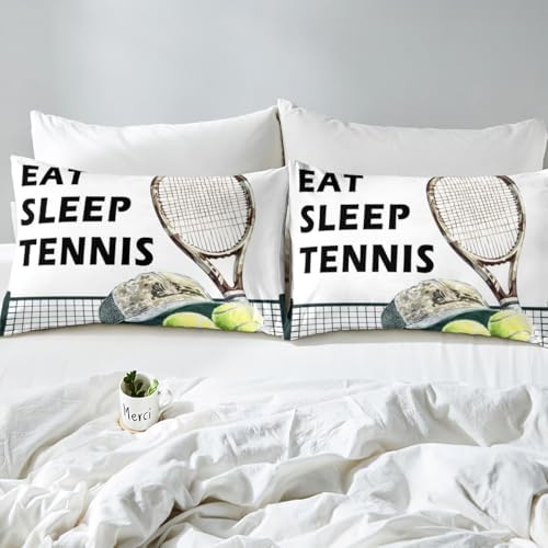 Castle Fairy Tennis Duvet Cover Twin Size Set