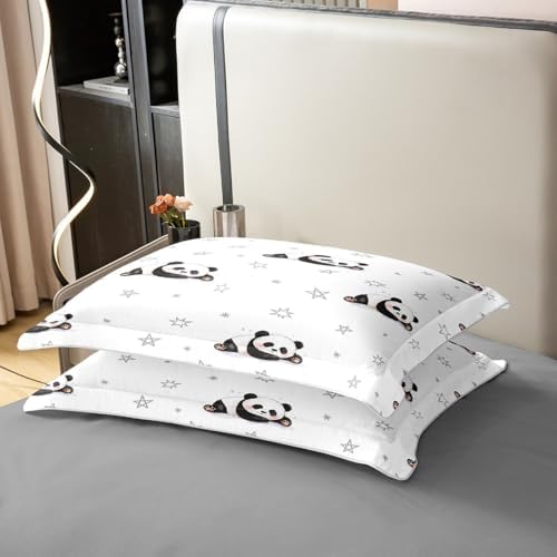 Jejeloiu Panda Duvet Cover Set 100 Cotton Kids