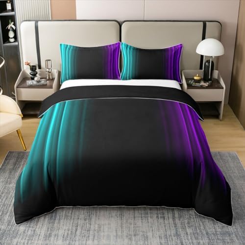 Feelyou Abstract Ombre Duvet Cover Set King