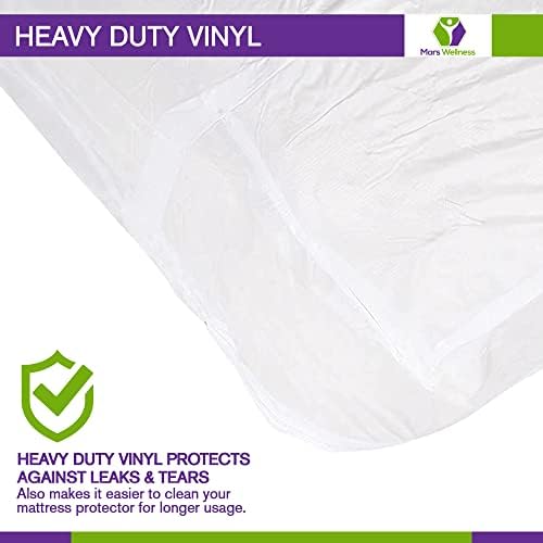 Mars Wellness Waterproof Vinyl Mattress Protector - Queen Size