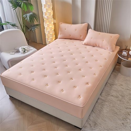 BYHIP Waterproof Mattress Protector with Deep Pocket and Fitted Sheet