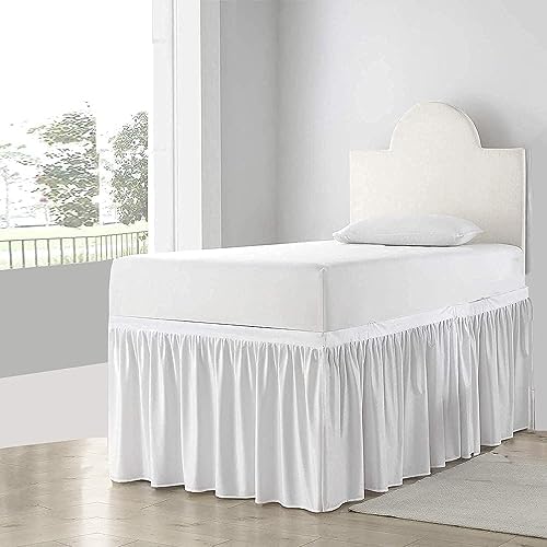 Cotton Metrics Linen Twin XL Bed Skirt with 32 Drop
