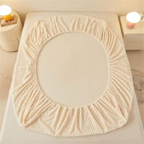 BYHIP Mattress Protector Velvet Fitted Sheet