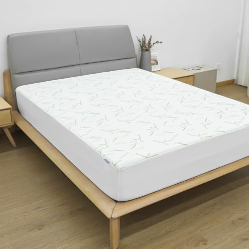 WARMTEX Waterproof Twin Mattress Protector with Bamboo Fabric