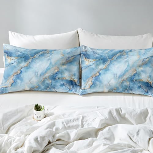 Erosebridal Marble Duvet Cover Set King Size