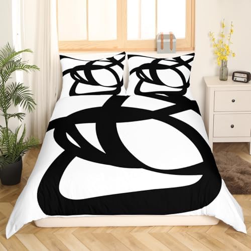 Jejeloiu Stripe Line Bedding Set King Size