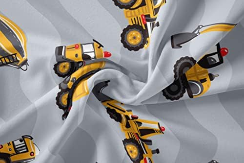 Kids Construction Truck Duvet Cover Set with 2 Pillowcases 1