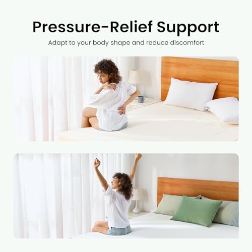 Marsail 3 Inch Cooling Gel Mattress Topper for Twin
