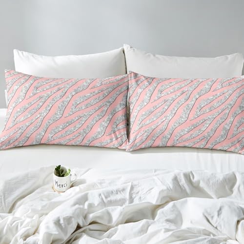 Feelyou Leopard Print Duvet Cover Set King Size