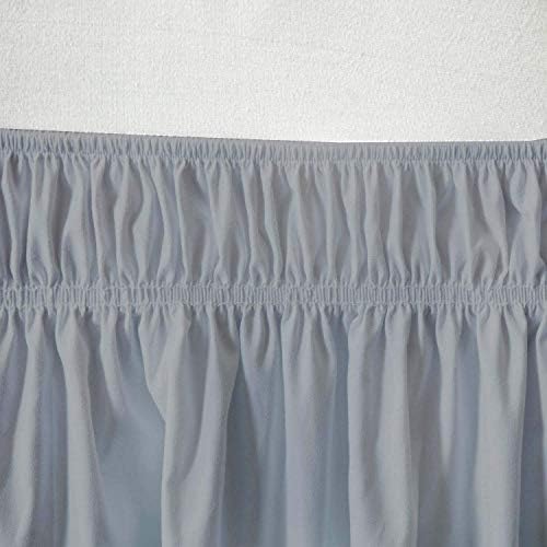 Light Grey Wrap Around Bed Skirt - Twin Size 1
