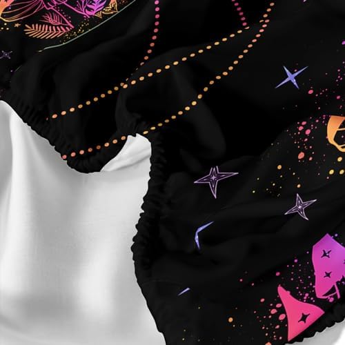 QOOMO Neon Mushroom Kids Bedding Set Queen Size 1