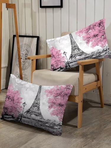 Kxry Pink Paris Fitted Sheet Set - Full Size 4pc 1