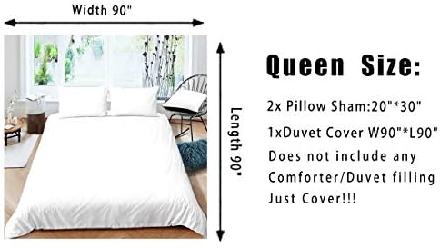 Feelyou Rustic Lake Duvet Cover Set Queen Size