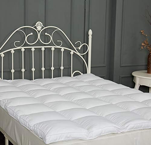 SUFUEE King Mattress Topper 2 Inch Thick Fluffy Comfort Pad