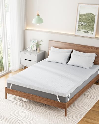 PERLECARE 2 Inch Cooling Memory Foam Mattress Toppers