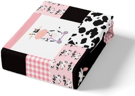 Feelyou Cute Milk Cow Sheet Set Twin Size