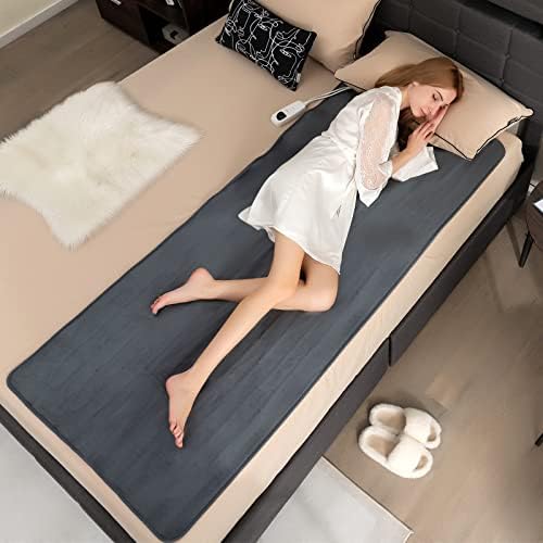 PETSITE Heated Mattress Pad - Twin Size 5 Heat Settings 8H Timer