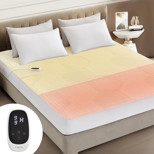 Caperia Multizone Heated Mattress Pad with 9 Heat Settings