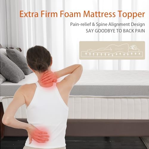 WEUP Extra Firm Mattress Topper 3 Inch Full Size