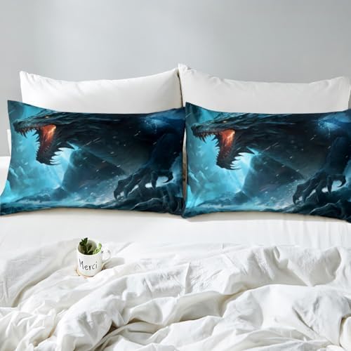 Feelyou Monster Duvet Cover Set - 3D Animal Print for Kids