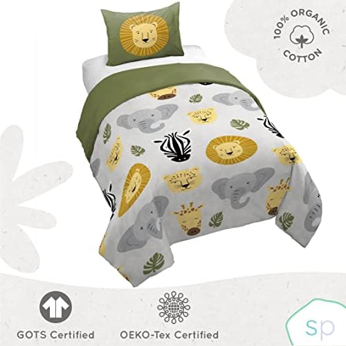 Saturday Park Safari Friends Twin Duvet Cover Set