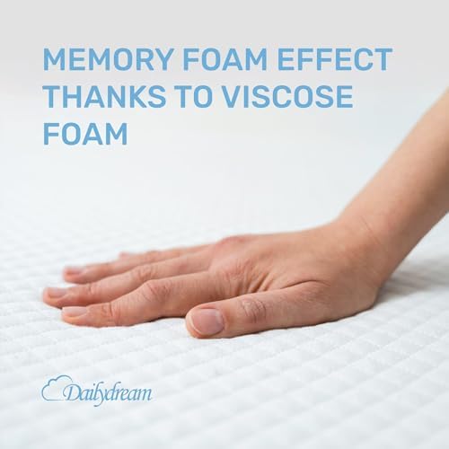 Dailydream Viscoelastic Mattress Topper with Aloe Vera Cover