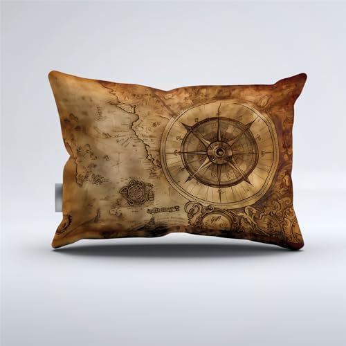 REALIN Vintage Nautical Map Duvet Cover Set