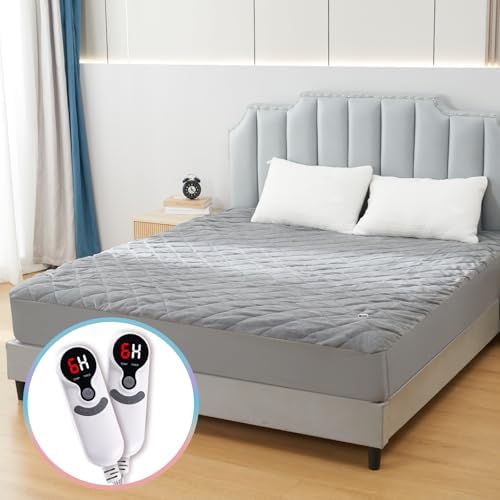 Eydna Electric Mattress Pad Queen Size 60x80 Auto Off Timer
