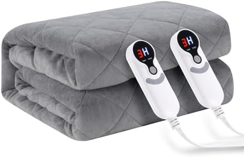 Eydna Electric Mattress Pad Queen Size 60x80 Auto Off Timer