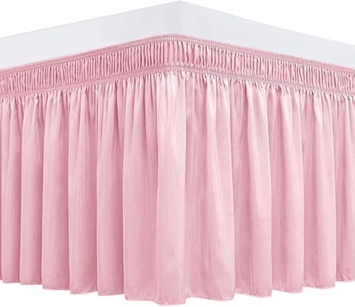 800 Thread Count Drop Wrap Around Bed Skirts with Dust Ruffles