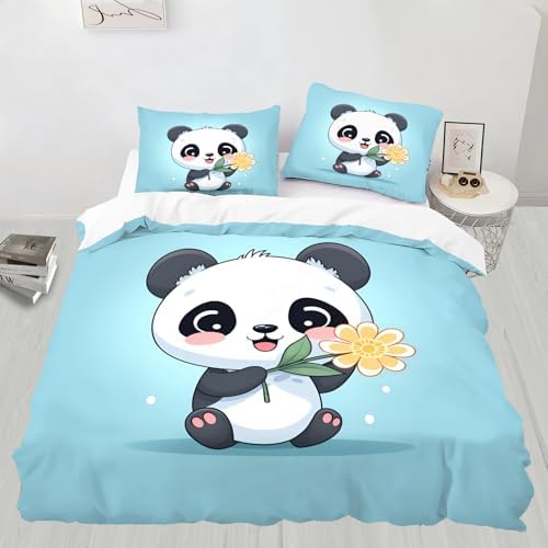 STRELEC Yellow Flower Printed Duvet Cover Set for Kids