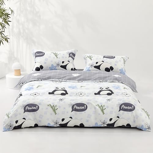 SAPHREAS Panda Duvet Cover Set 3pc Full Size