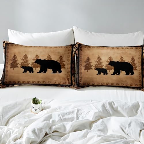 Feelyou Bear Duvet Cover Set for Kids Boys Girls