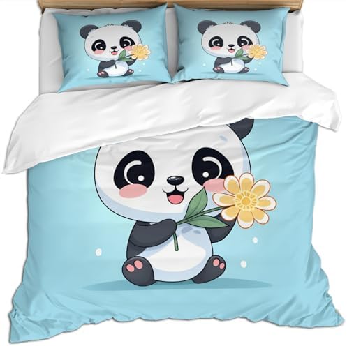 STRELEC Yellow Flower Printed Duvet Cover Set for Kids