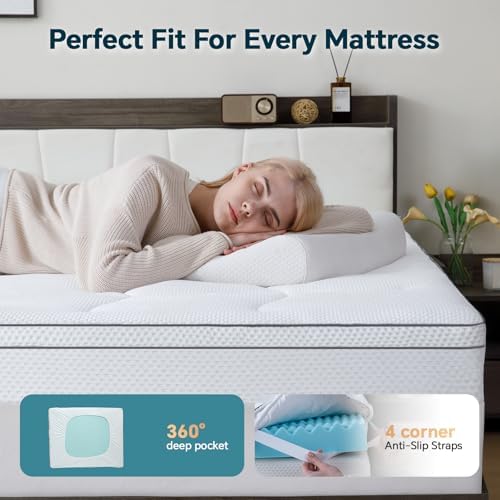 GEMBED 4 Inch Memory Foam Mattress Topper Full Size