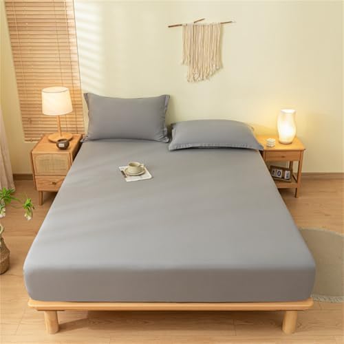 BYHIP Waterproof Mattress Protector Twin Full Light Gray