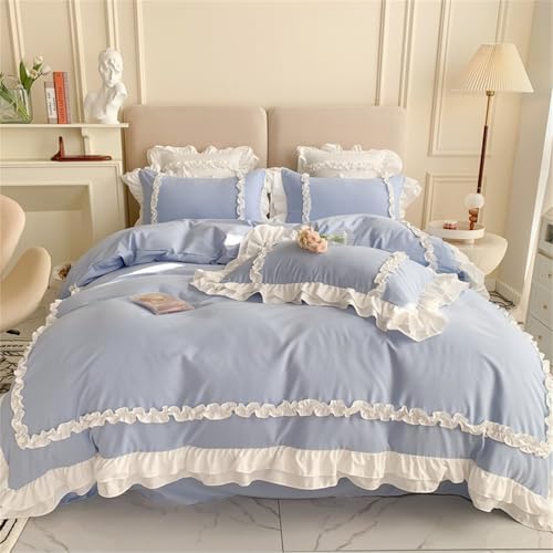 SOUKECHY Girls Lace Bedding Queen Set 1
