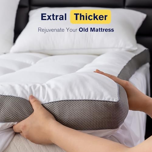 Primesoft 2 Thick Cotton Mattress Topper - Cooling Comfortable Supportive