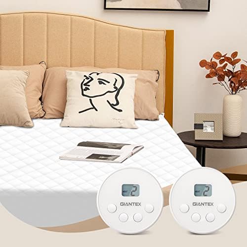 Giantex Queen Heated Mattress Pad 60x80 Quilted Electric Bed Warmer