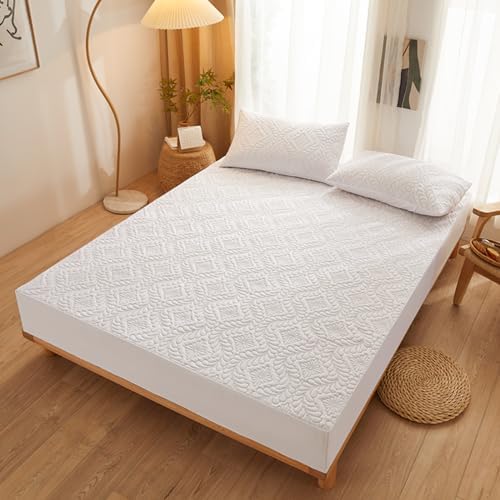 WolfaZYY Mattress Pad Fitted Sheet Protector Full Size Breathable Waterproof