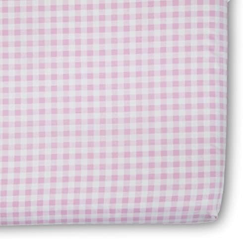 Delta Children 3-Piece Twin Sheet Set Pink Gingham